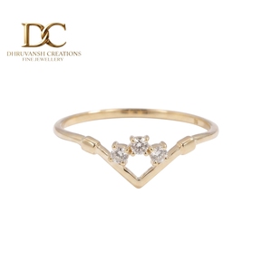 Bague en or jaune massif 14 carats avec diamant de laboratoire taille brillant, bijoux fins pour femmes, certifiée IGI, alliance de luxe - Product Image 1