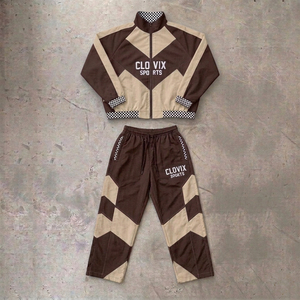 Wholesale Custom Windbreaker Tracksuit Set Men <b>Women</b> Waterproof Running <b>Jacket</b> Pants Sports Training Windbreaker Set - Product Image 6