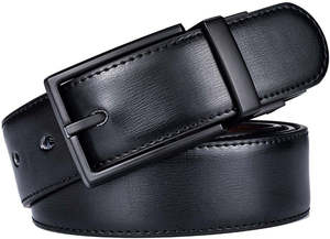 Cinturón de Cuero Casual para Hombre con Hebilla de Aleación de Diseño Personalizado, Color y Logotipo Personalizados, Ancho de 38 mm - Product Image 2