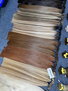 Extensions de cheveux vierges vietnamiens 100% naturels, blondes, toutes longueurs de 12 à 32 pouces, super double drawn, pointes droites - Product Image 2