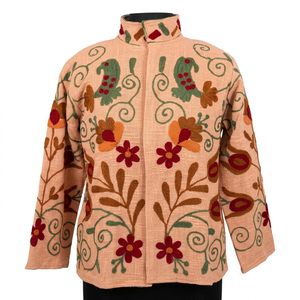 <b>Velvet</b> Suzani hand embroidered <b>jackets</b> with artisan detailing ideal for boutique fashion collections and wholesale - Product Image 1