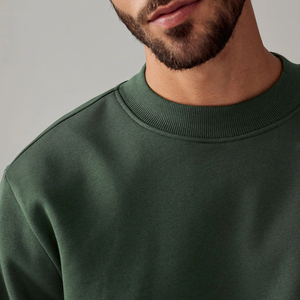 Men's Winter Sweatshirt 2 Pcs Customized Logo Unique Design 100% Cotton Fleece Pullover - Product Image 3