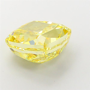 Diamant de laboratoire élégant, jaune vif fantaisie, taille coussin, excellente taille, certifié IGI, type CVD 2A, pierre précieuse non montée pour joaillerie fine - Product Image 3