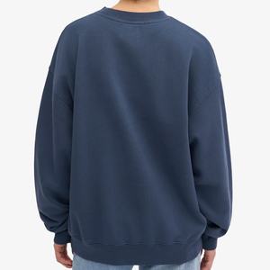 เสื้อสเวตเชิ้ตคอกลมผ้าฝ้าย 100% แบบกำหนดเองสำหรับผู้ชาย พิมพ์ลายกราฟิกด้านหน้า มีซับใน สำหรับฤดูหนาว ขายส่ง เสื้อสเวตเชิ้ตเรียบง่ายลำลอง - Product Image 4