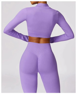 Conjunto de Yoga de 3 Piezas para Mujer, Personalizado, de Alta Calidad, Ligero, Leggings Deportivos para Mujer, Ropa Deportiva, Fitness - Product Image 5
