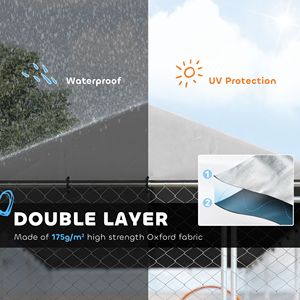 Cuccia per Cani da Esterno con Tetto Impermeabile per Cani di Piccola e Grande Taglia 20 X 7.5 X 6.5 Argento - Product Image 6