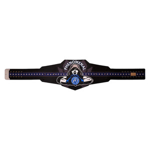 AJ Styles 10th Anniversary Signatures Series Championship Wrestling Leather Title Belt 50 Inches Zinc Metal Plates - Product Image 5