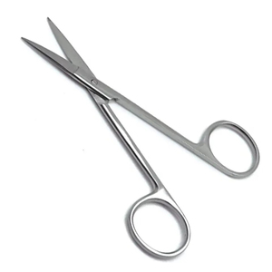 กรรไกรตัดกระจกตาคุณภาพสูงขายดีที่สุด แบบตรงและแบบโค้ง ขนาด 9 ซม., 10.5 ซม., 11.5 ซม. ทำจากเหล็กกล้าไร้สนิม สำหรับการผ่าตัด - Product Image 1