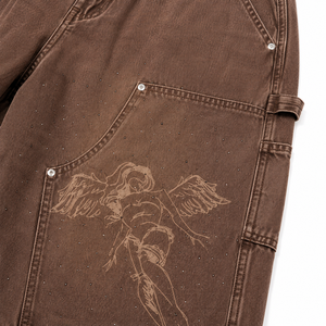 Pantalones Cortos Vaqueros de Verano Personalizados para Hombre, Estilo Hip Hop con Remaches, Transpirables, Lavado a la Piedra, con Diseño de Paneles Elegantes y de Primera Calidad - Product Image 6