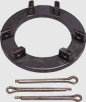 Composants de quincaillerie en acier moulé haute performance, anneau de débrayage robuste à 3 goujons, composant industriel