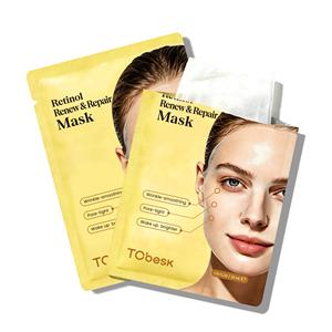 Masque facial anti-âge au rétinol, réduit les ridules, raffermit, lisse et rajeunit, masque en feuille - Product Image 6
