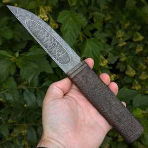 Cuchillo Yakut hecho a mano, cuchillo forjado para caza y pesca - Product Image 2