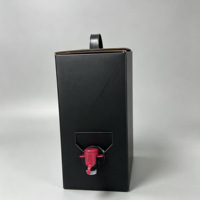 Bolsa BIB Personalizada de 5L con Bolsa Interior de Papel de Aluminio y Dispensador con Grifo de Mariposa Roja para Envasado de Vino, Café, Jugo y Bebidas