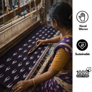 Tela de Algodón Ikat Tejida a Mano, Tela Tradicional, Ecológica, Duradera, Suave, Lavable, Estilo Boho, para Tapicería y Confección - Product Image 5