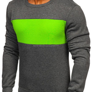 Nouveau sweat-shirt à logo personnalisé pour hommes, respirant, multi-panneaux, col rond, teint uni pour la saison d'hiver, vente en gros - Product Image 1