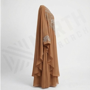 Vestido Abaya de Talla Grande de Primera Calidad, Chifón Transpirable para Mujer, Vestido de Noche Elegante para Fiesta, Nueva Moda Islámica Modesta - Product Image 3