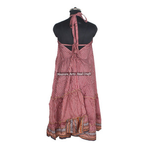 New <b>Bohemian</b> Women V Neck Floral Print Beach <b>Bohemian</b> <b>Maxi</b> <b>Dresses</b> Robe Lady Recycled Sari Silk <b>Dress</b> Ladies Elegant Dinner Gown - Product Image 4