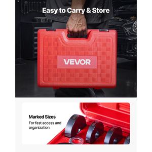 2-in-1 Ball Joint Press Wheel Bearing Puller Kit 10+24pcs with Race Seal <b>Driver</b> <b>Set</b> 13 Bushings Tool for Vehicle Maintenance - Product Image 6