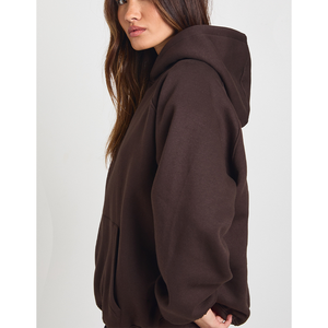 Sweat-shirt à capuche unisexe coupe classique en polyester et coton, imprimé, avec poches, pour le sport et le jogging, coupe oversize, vente en gros - Product Image 6