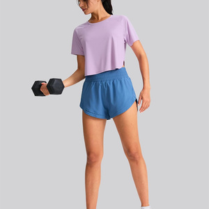 Womens Sports Tops Custom Design Activewear Workout Shirts Breathable Gym Apparel Supplier Pakistan OEM - Product Image 3