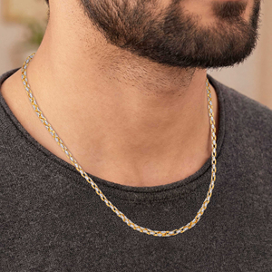 Collier pendentif cercle en or jaune 14 carats avec diamant de laboratoire taille brillant, design étoile ouverte, en métal lourd, tendance, pour homme, mariage - Product Image 5