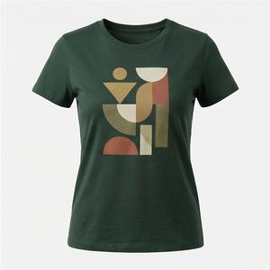 T-shirt personnalisable à manches courtes pour femme, en tissu satiné de polyester de haute qualité, idéal pour les événements, vente en gros promotionnelle - Product Image 1