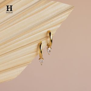 Luxury Pear Cut Huggie Hoop <b>Earrings</b> 14K Gold Teardrop Diamond Dangle Charm <b>Earrings</b> for Women <b>Fine</b> Jewelry - Product Image 1