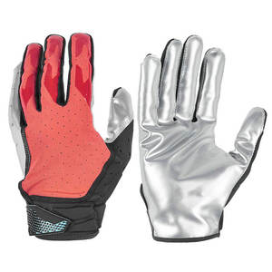 Pro Level Leather American Football Gloves with High-Tack Palm Superior Comfort & Flexible Stretch for Fast & <b>Controlled</b> Play - Product Image 1