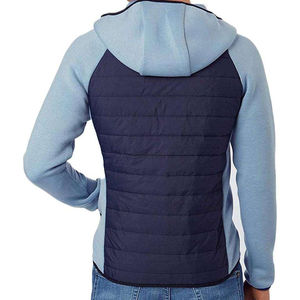 Men's Winter Varsity <b>Jacket</b> <b>Reversible</b> Eco-Friendly Quick Dry Lightweight Hooded Windproof Quilted Nylon/Polyester/Cotton Blend - Product Image 2