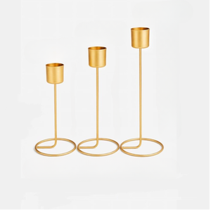 Support à bougies en métal écologique, décoratif, pour la décoration de table, cérémonie de mariage, disponible à la vente - Product Image 3