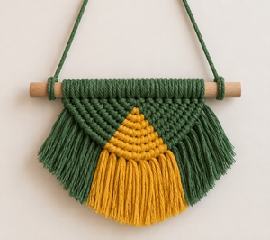 Estante de Pared de Diseño Nórdico PNM Modern Art Deco, Hecho a Mano con Correas de Algodón y Macramé, para el Hogar y la Sala de Estar, Agradecimiento - Product Image 4