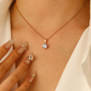 จี้เพชรทรงมาร์คีส์ เพชรเลี้ยงในห้องปฏิบัติการ ทองคำแท้ 10k 14k 18k ชุบโรเดียม เครื่องประดับหรูหราสำหรับเป็นของขวัญในงานรับปริญญา - Product Image 4