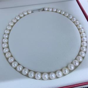 Collier de perles d'eau douce naturelles de haute qualité Zhuji, 10-11 mm, non nucléaires, chaîne mère, forte luminosité, perles d'eau douce non nucléaires - Product Image 3