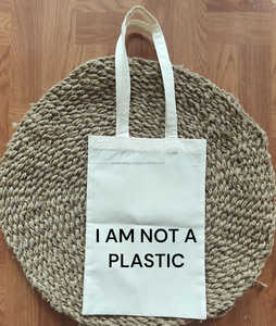 Custom Eco-Friendly 6 oz Cotton Canvas Silk-screen Printed Promotional Tote <b>Bag</b> Letter Pattern Logo Eco <b>Craft</b> Brand Custom Logo - Product Image 2