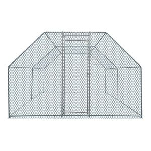 Gallinero Metálico Grande de 13.1x9.8x6.5 pies con Corral, Jaula para Aves de Corral con Techo Arqueado y Cubierta Impermeable, Galvanizado de Alta Resistencia - Product Image 2