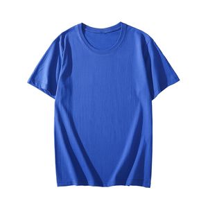 T-shirt col côtelé en coton 150g personnalisé OEM, couleur unie, teint en pièce, coupe oversize pour homme - Product Image 3