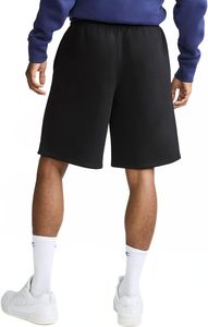 Pantalones Cortos Bermuda de Algodón Negro para Hombre, Cintura Elástica, Color Sólido, Logotipo Frontal, Pantalones Deportivos - Product Image 5