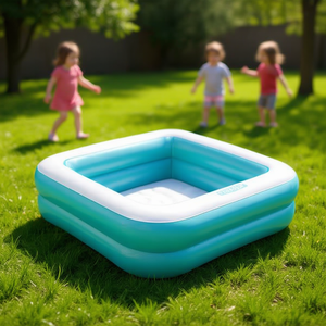 Piscina Gonfiabile Intex 86x86x25 Cm Rettangolare con Fondo Gonfiabile per Bambini da 1-3 Anni Uso Esterno - Product Image 3