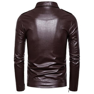 Chaquetas de Cuero para Hombre, 100% Cuero, Mangas Largas, Estilo Urbano, Hechas Profesionalmente, Gran Venta, Nuevo Diseño - Product Image 2