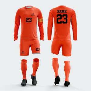 Professional Manufacturer Adult Soccer Uniform Set Anti-Bacterial Jersey and Shorts with Front Custom Logo Design Soccer Wear - Product Image 3