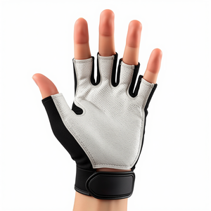 Guantes de Hockey sobre Césped de PVC, Medios Dedos, para Mano Izquierda, Acolchados, Protección Deportiva, Ligeros, Equipo de Entrenamiento, Venta al Por Mayor - Product Image 1