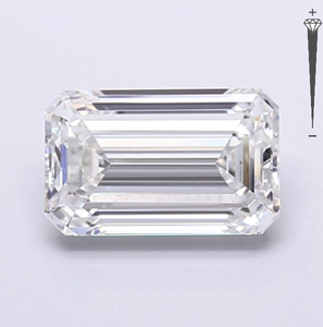 Diamante Cultivado en Laboratorio con Certificación IGI, Corte Esmeralda de 3.03 CT, Color D, Claridad VVS1, CVD LG 783626216 ROYAL GEMS para Joyería - Product Image 1