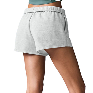 Ensemble personnalisé de pull Henley à manches longues et short en molleton pour femme, ensemble 2 pièces en coton et polyester, ensemble de détente personnalisé de qualité supérieure OEM - Product Image 5