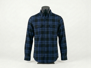 Heavyweight 300GSM Cotton Flannel Shirt Button Mens Custom Vintage <b>Brushed</b> Plaid Oversized Winter Button Down Workshirt Meeroos - Product Image 5