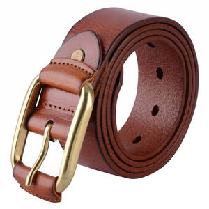 RELEVO INDUSTRIES Cinturón de Cuero Genuino de Vaca, Color Sólido, Hebilla de Pin Rectangular Plateada, Estilo Casual, Ligero y Duradero, 3.8cm - Product Image 6