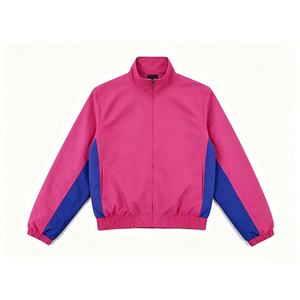 เสื้อแจ็คเก็ตผ้าแคนวาสกันลมแบบขายส่ง สีสันตัดกัน แห้งเร็ว สปอร์ต แขนยาว ซิปหน้า สำหรับฤดูหนาว ผู้ใหญ่ สวมใส่สบาย มีฮู้ด - Product Image 3