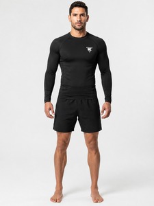 Rashguard MMA pour hommes, respirant, séchage rapide, écologique, antibactérien, manches longues, haute qualité, vêtements d'entraînement fitness, soldes - Product Image 6