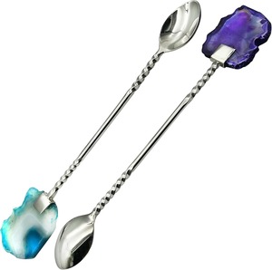 Cuchara mezcladora de bar con diseño de barra metálica, agitador de cócteles de acero inoxidable 304, agitador de mango largo, cuchara para cócteles - Product Image 5