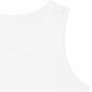 Camiseta sin Mangas Blanca para Hombre, Transpirable, de Algodón y Poliéster, Ropa Deportiva de Secado Rápido y Estilo Casual, Servicio Personalizado OEM ODM - Product Image 6