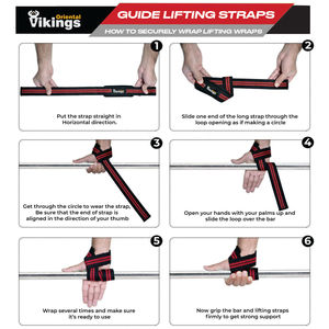 Sangles de poignet réglables antidérapantes avec logo personnalisé pour la musculation, la force athlétique et l'entraînement en force - Product Image 2